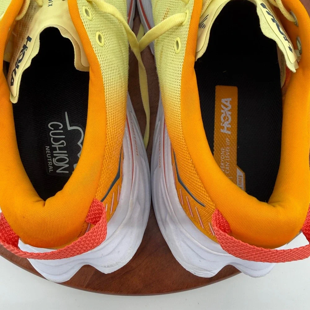 Hoka Bondi X Running Shoes Mens Yellow Pear/Radiant Yellow Carbon Plate 12D*flaw